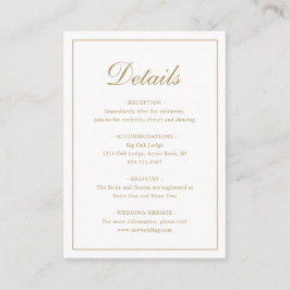 Einfache feierliche Hochzeit mit traditionellem El Begleitkarte