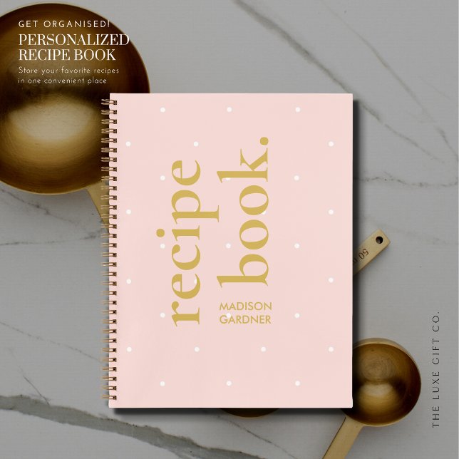 Einfache, feine Stilmischung und Polka Dot Rezept Notizbuch (Von Creator hochgeladen)