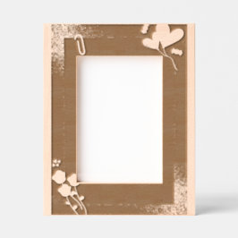 Einfache Feminine Herzrahmen Geätzte Rahmen