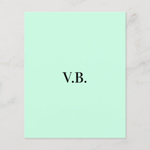 Einfache feste Farbe hinzufügen Namen Text Monogra Flyer