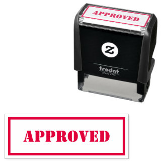 Einfache, fett rot markierte, benutzerdefinierte M Permastempel