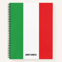 Einfache, fette italienische Fahne Personalisiert