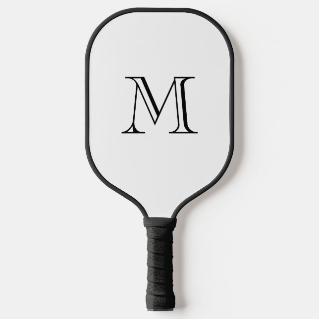 Einfache, fette, monogrammierte Initiale Pickleball Schläger (Vorderseite)
