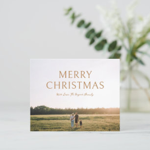 Einfache, fette Typografie Foto Budget Weihnachtsk