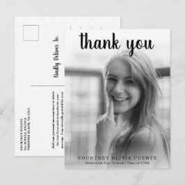 Einfache, fette Typografie Moderner Abschluss Postkarte