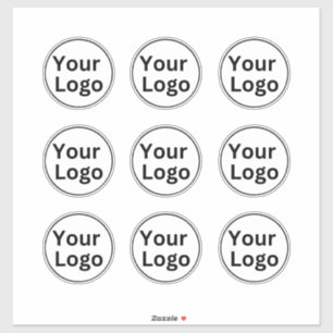 Einfache Firmenlogos für Vinyl-Aufkleber nach Maß Aufkleber