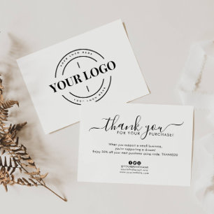 Einfache Firmenlogos Vielen Dank bestellen Dankeskarte