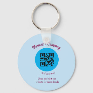 Einfache Firmenwebsite Barcode QR Name hinzufügen Schlüsselanhänger