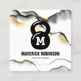 Einfache Fitness Quadratische Visitenkarte