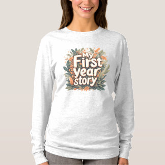 Einfache flache Illustration Erste-Jahr-Lehrer-Erm T-Shirt