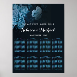 Einfache Flora Gold Geometrische Rahmen Poster