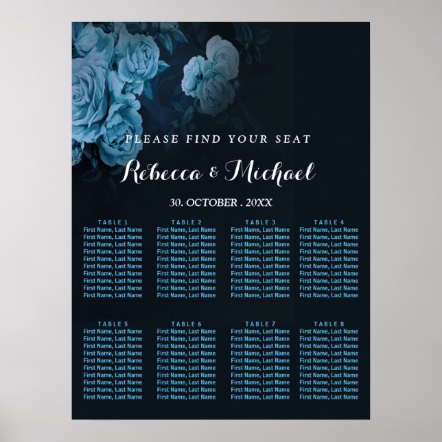 Einfache Flora Gold Geometrische Rahmen Poster (Vorne)