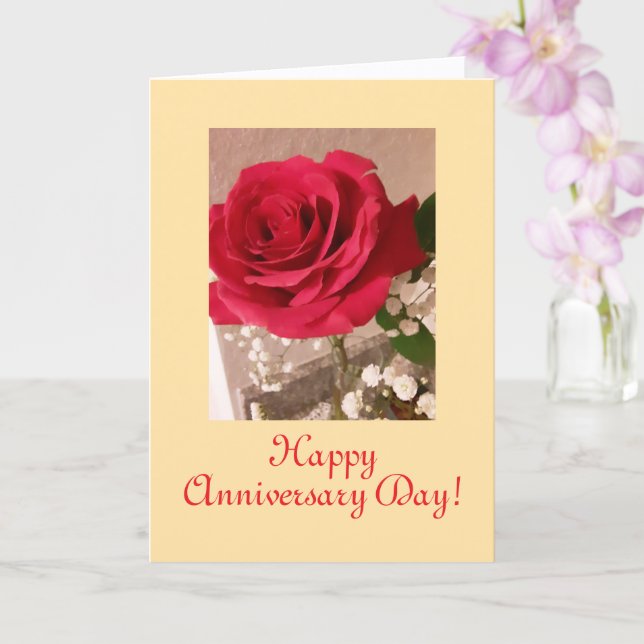 Einfache, florale, Hochzeitskarte Karte (Orchidee)