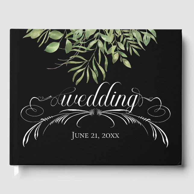 Einfache Foliage, Hochzeit Gästebuch (Vorderseite)