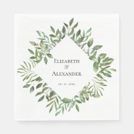 Einfache Foliage, Hochzeitsempfang Serviette