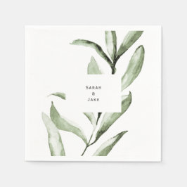 Einfache Foliage - individueller Cocktail Serviette