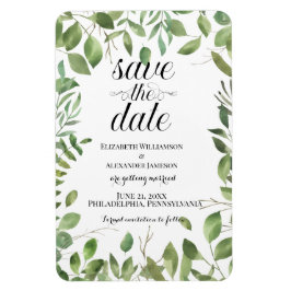 Einfache Foliage /Save the Date /Hochzeit Magnet