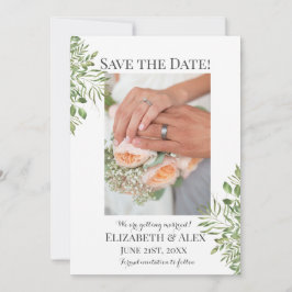 Einfache Folien, Verlobung Foto Save the Date