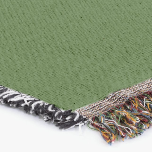 Einfache Forest Green Authority® Baumwolle Decke (Ecke)