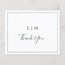 Einfache Forest Green Budget Hochzeit Dankeschön K