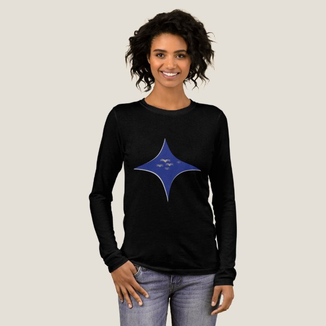 Einfache Form Tri-Blend Shirt (Volle Vorderseite)