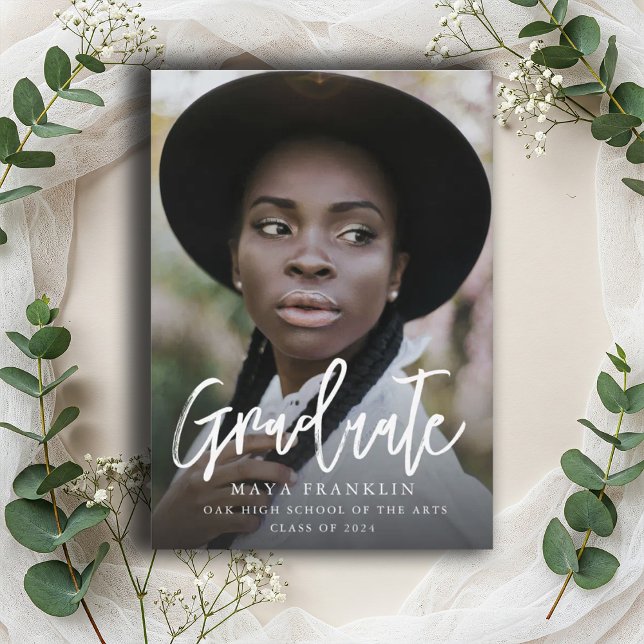 einfache Foto-Abschluss-Klasse Einladung (Von Creator hochgeladen)