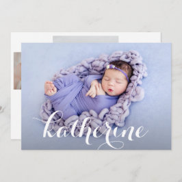 Einfache Foto Collage Birth Ankündigung