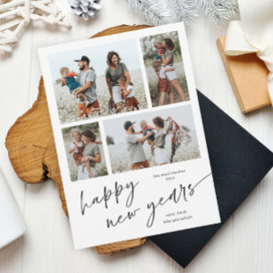 Einfache Foto Collage Script glücklich New Years M Magnetkarte