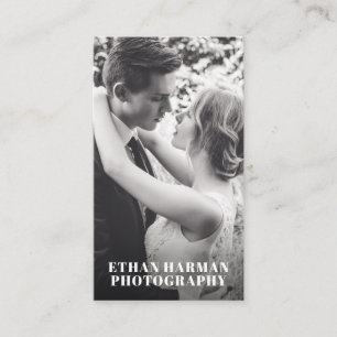 Einfache Foto Fotograf Visitenkarte