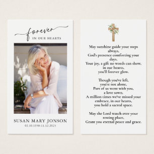 Einfache Foto-Gedenkkarte