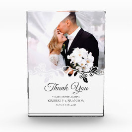 Einfache Foto Hochzeit mit weißem Rahmen Vielen Da