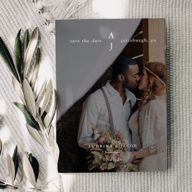 Einfache Foto-Hochzeit Save The Date (Von Creator hochgeladen)