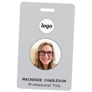 Einfache Foto-ID-Geschäfts-Nametag Ausweis
