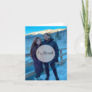 Einfache Foto-Jubiläumskarte Karte
