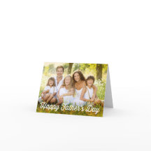 Einfache Foto-Karte des modernen Vaters