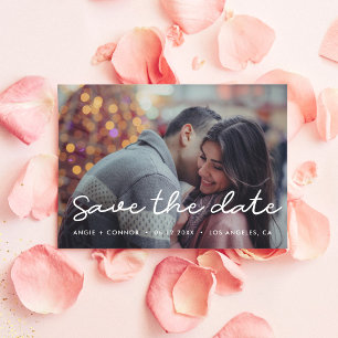 Einfache Foto-Save-the-Date-Karte Save The Date