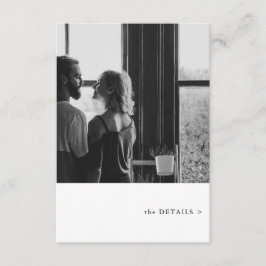 Einfache Foto Thema Hochzeiten Details Begleitkarte