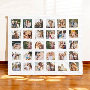 Einfache FotoCollage 30 Personalisiert Fleecedecke