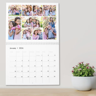 Einfache Fotocollage für Großeltern Kalender