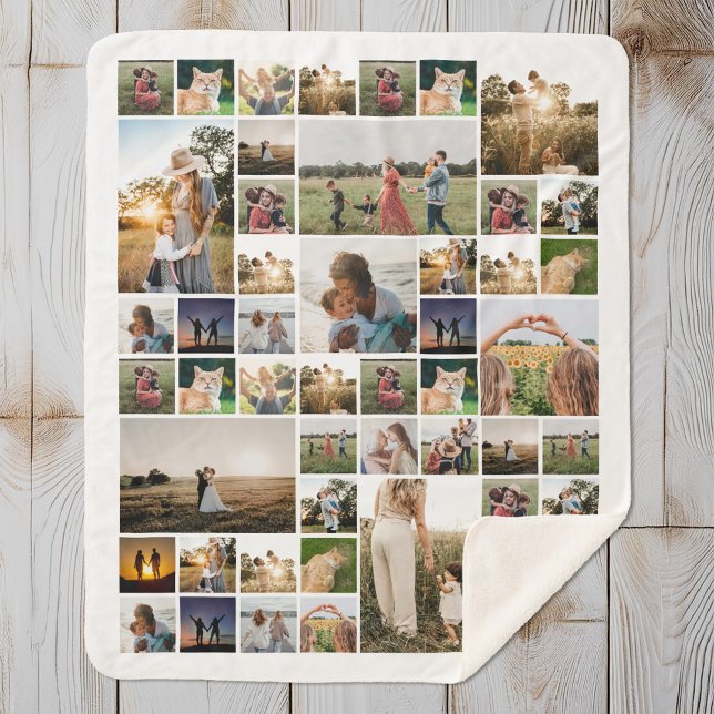 Einfache FotoCollage Personalisiert Sherpadecke (Von Creator hochgeladen)