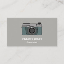 Einfache Fotografie-Kamera-Visitenkarten