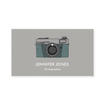 Einfache Fotografie-Kamera-Visitenkarten