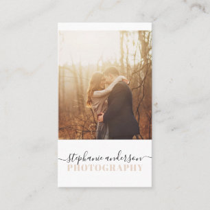 Einfache Fotografie Visitenkarte