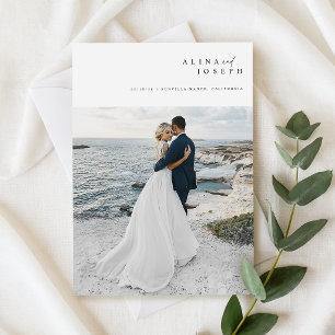 Einfache Fotohochzeit am Strand - Budgetfreundlich Einladung