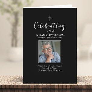 Einfache Fotos Klassischer Beerdigungsauftrag Programm