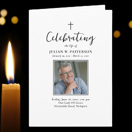 Einfache Fotos Klassischer Beerdigungsauftrag Programm