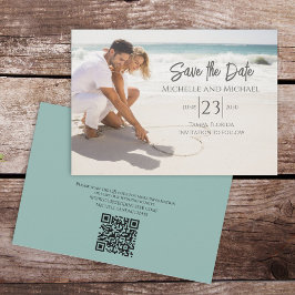 Einfache Fotovorlage Hochzeit speichern Sie das Da Save The Date
