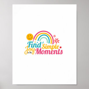 Einfache Freude im Momentsticker Poster