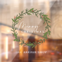 Einfache frohe Weihnachts-Pine Berries Grüner Kran