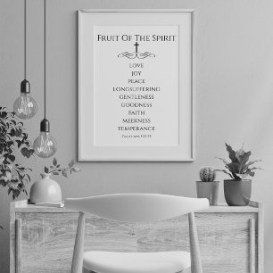Einfache Frucht des Geistes Galater 5 Poster